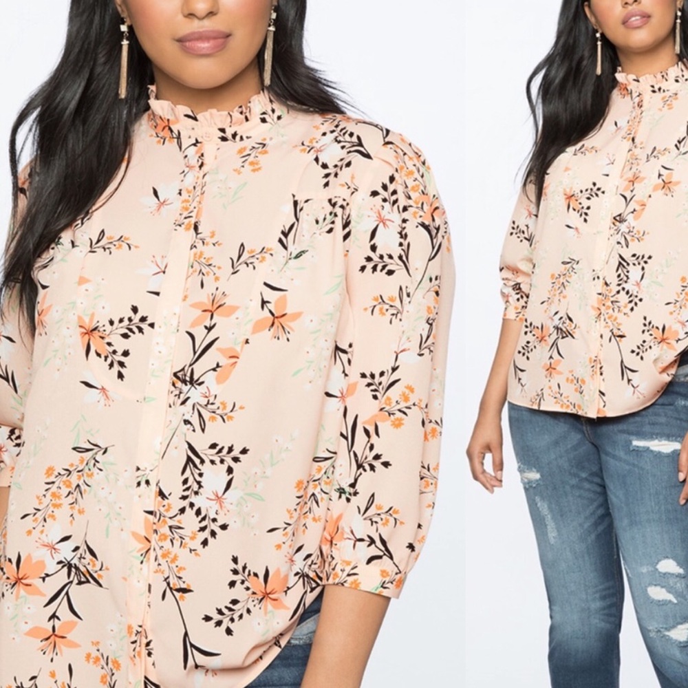 Eloquii floral blouse